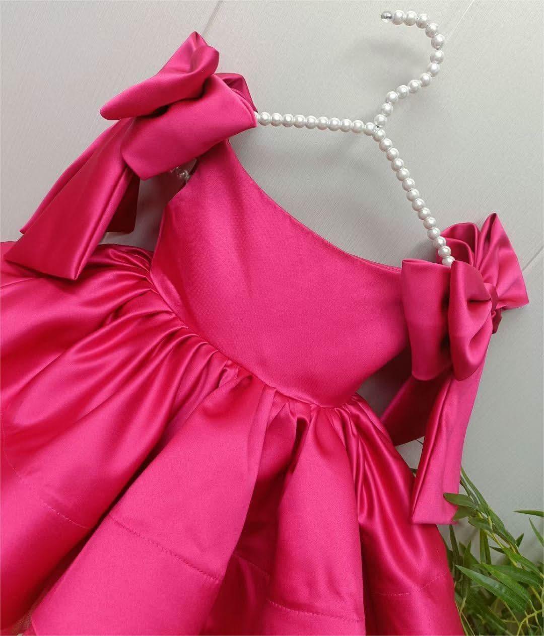 New Girls Big Bow Birthday Party Tutu Wedding Dress | KLFFIGID