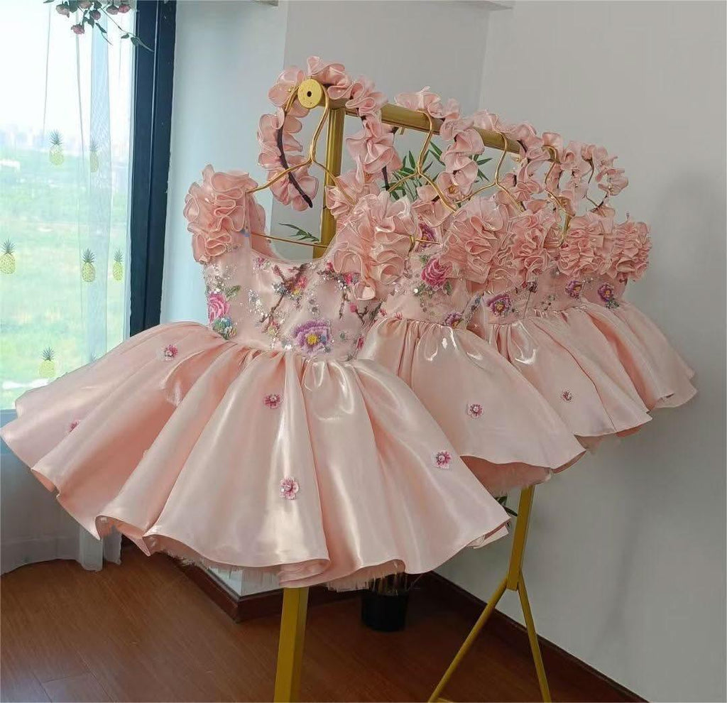 Girls Elegant Floral Fairy Colorful Princess Dress | KLFFIGID