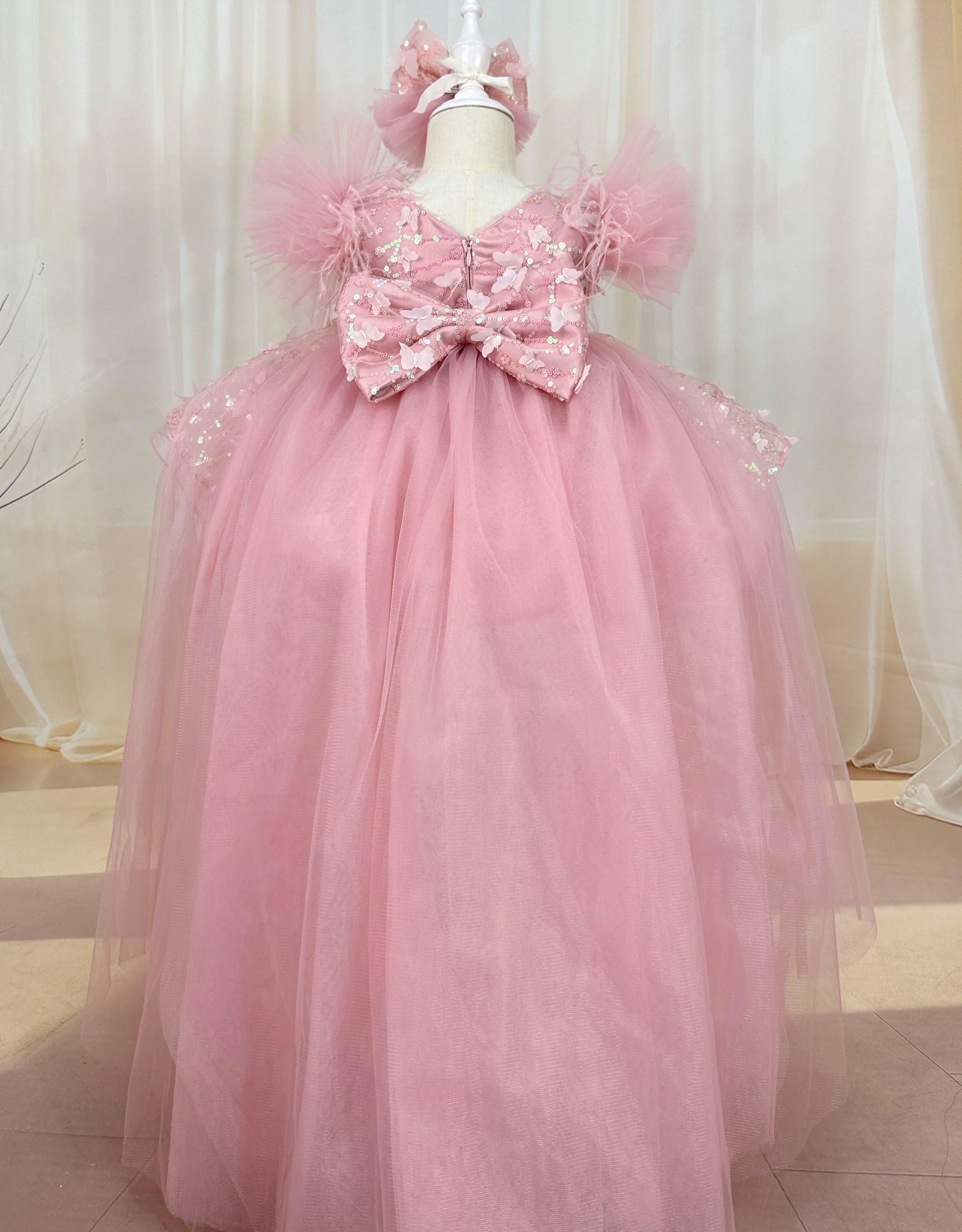 New Sleeveless Baby Birthday Butterfly Princess Dress | KLFFIGID