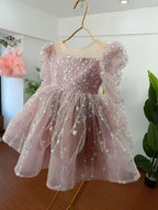Girls Long Sleeve Sequin Princess Party Dress | KLFFIGID
