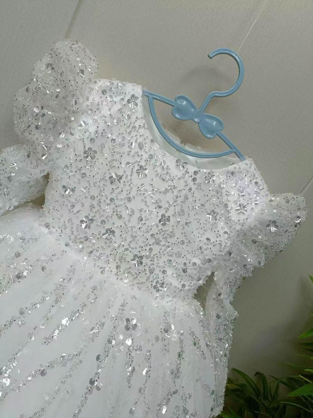 Girls Long Sleeve Sequin Princess Party Dress | KLFFIGID