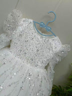Girls Long Sleeve Sequin Princess Party Dress | KLFFIGID