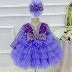 Girls Birthday Dress Gorgeous V-neck pageant gown for girls | KLFFIGID