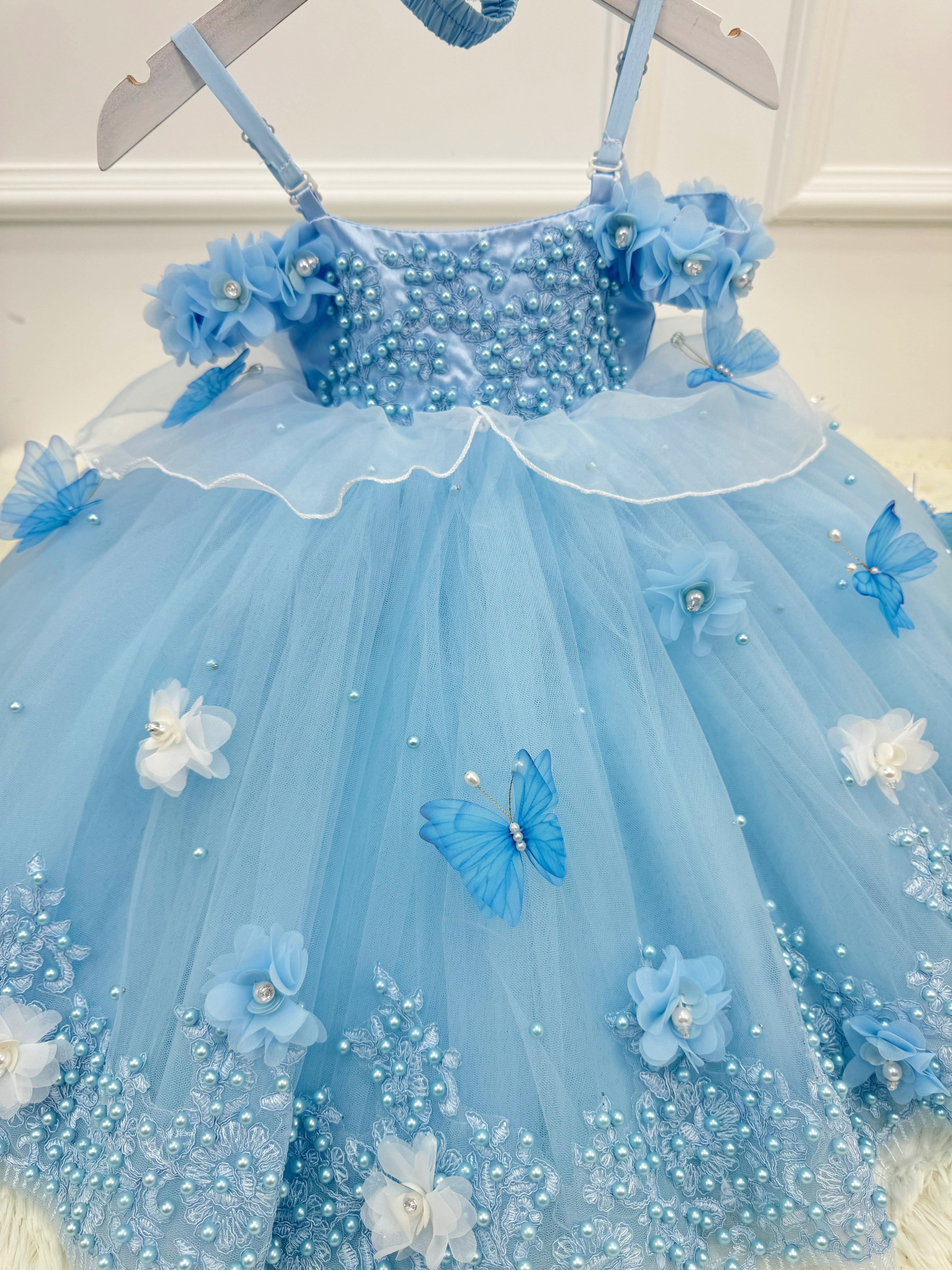 Baby First Birthday Dress Glamorous Pageant Gown | KLFFIGID