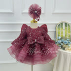 Girls Butterfly Princess Dress Baby birthday dress Luxury Princess Style | KLFFIGID