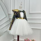 Girls' Halloween Dress Girls Sparkling Sequin Stage Dress Carnival costumes｜KLFFIGID