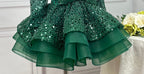 Baby Birthday Flower Girl Sparkly Ball Gown Dress | KLFFIGID