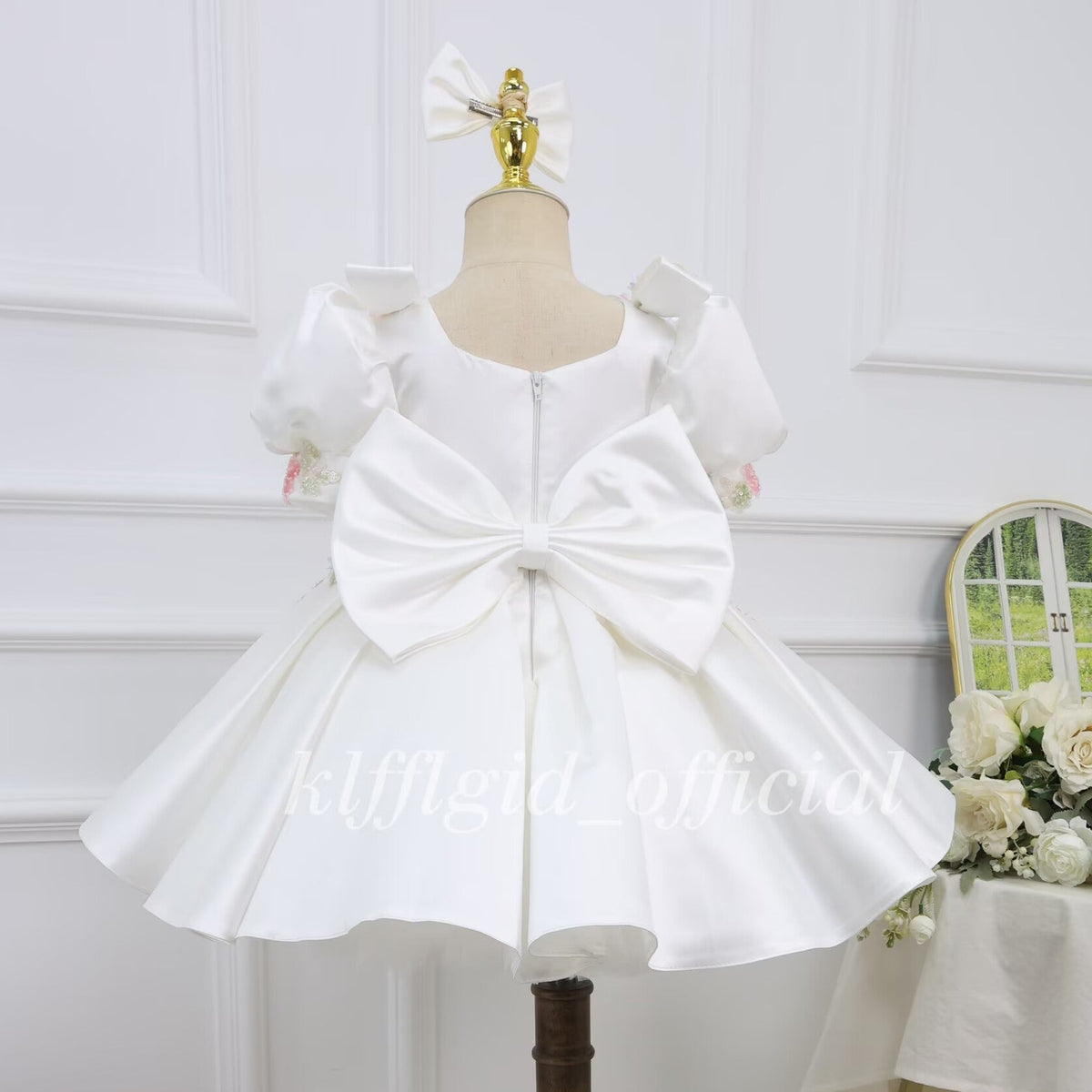 Floral wedding dress Baby's First Birthday Dress Luxurious evening gown｜KLFFIGID