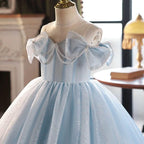 4-10 years old baby princess birthday party mesh elegant girls evening dress