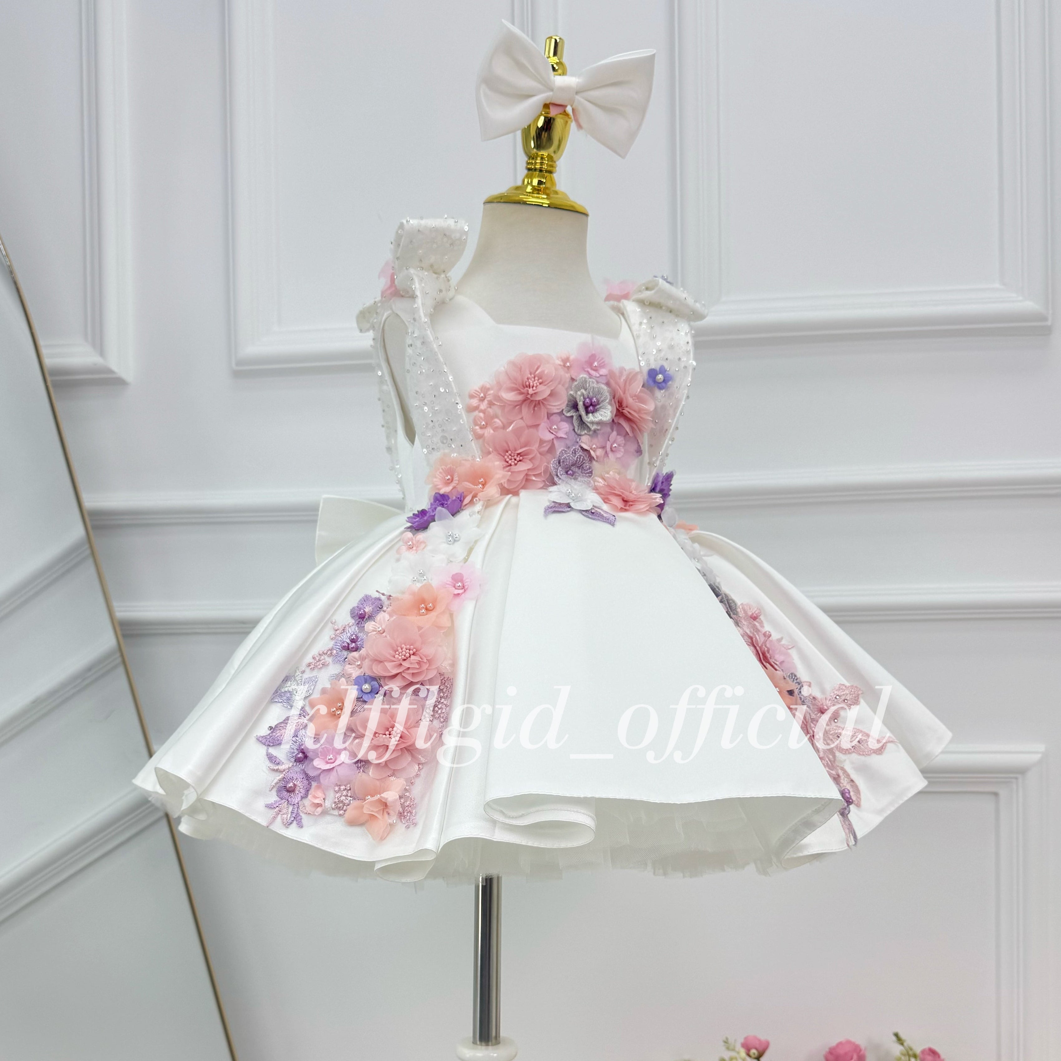 Girls Birthday Dress Gorgeous floral flower girl dress | KLFFIGID