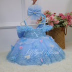 Floral Baby Birthday Dress luxurious Pageant gowns for girls| KLFFIGID