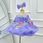 3D Floral Fairy Dress Baby's First Birthday Dress Wedding flower girl｜KLFFIGID