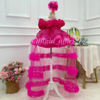 Toddler Princess Dress with 3D Roses & Butterfly Wings for Girls | KLFFIGID