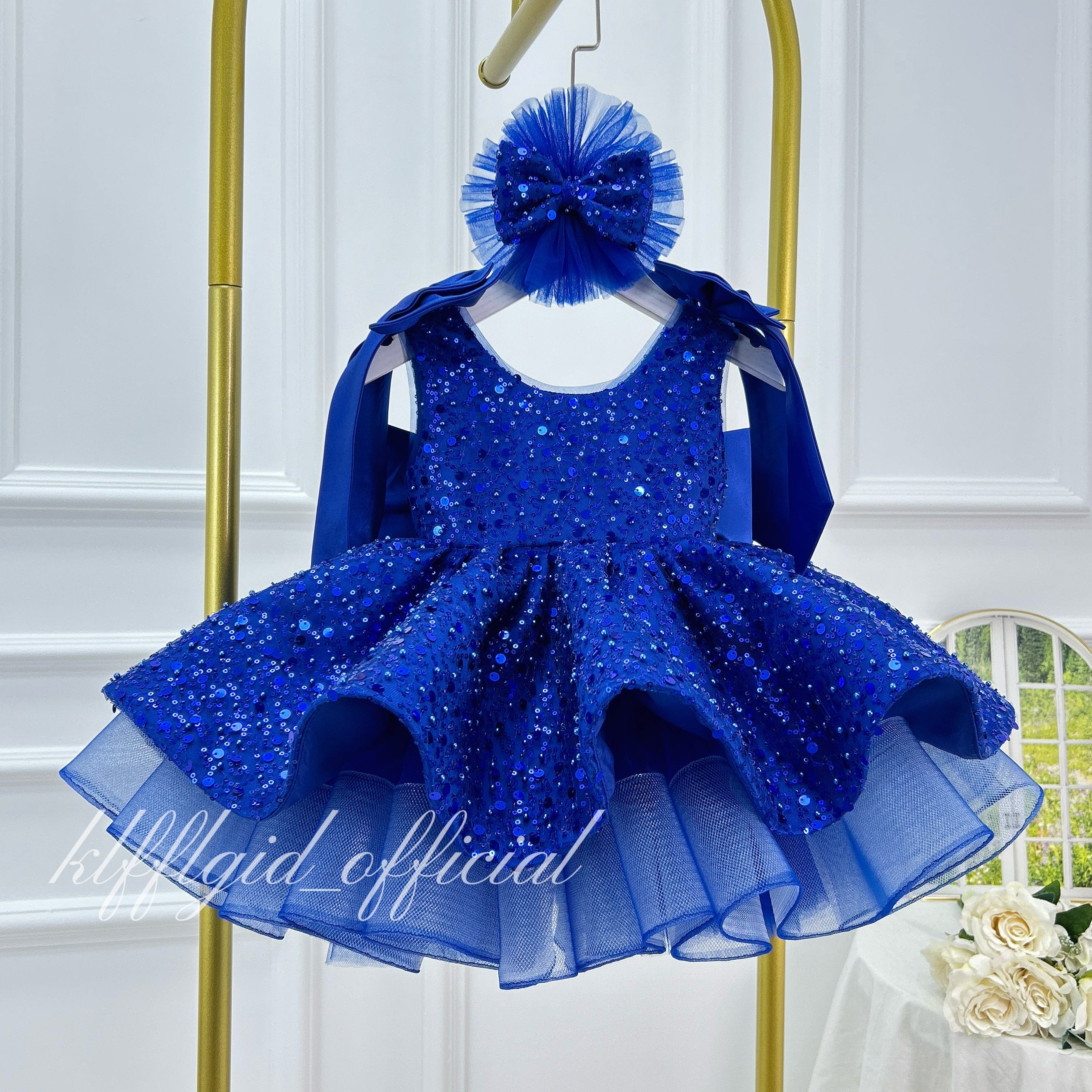 Luxury Girls Couture Flower Girl Wedding Dress | KLFFIGID