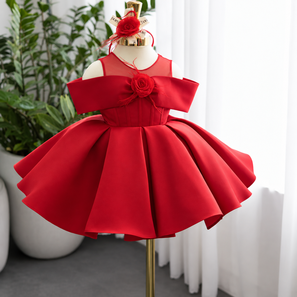 Ball Gown Girls Dress Baby Birthday Dress Kids Luxury Gown｜KLFFIGID