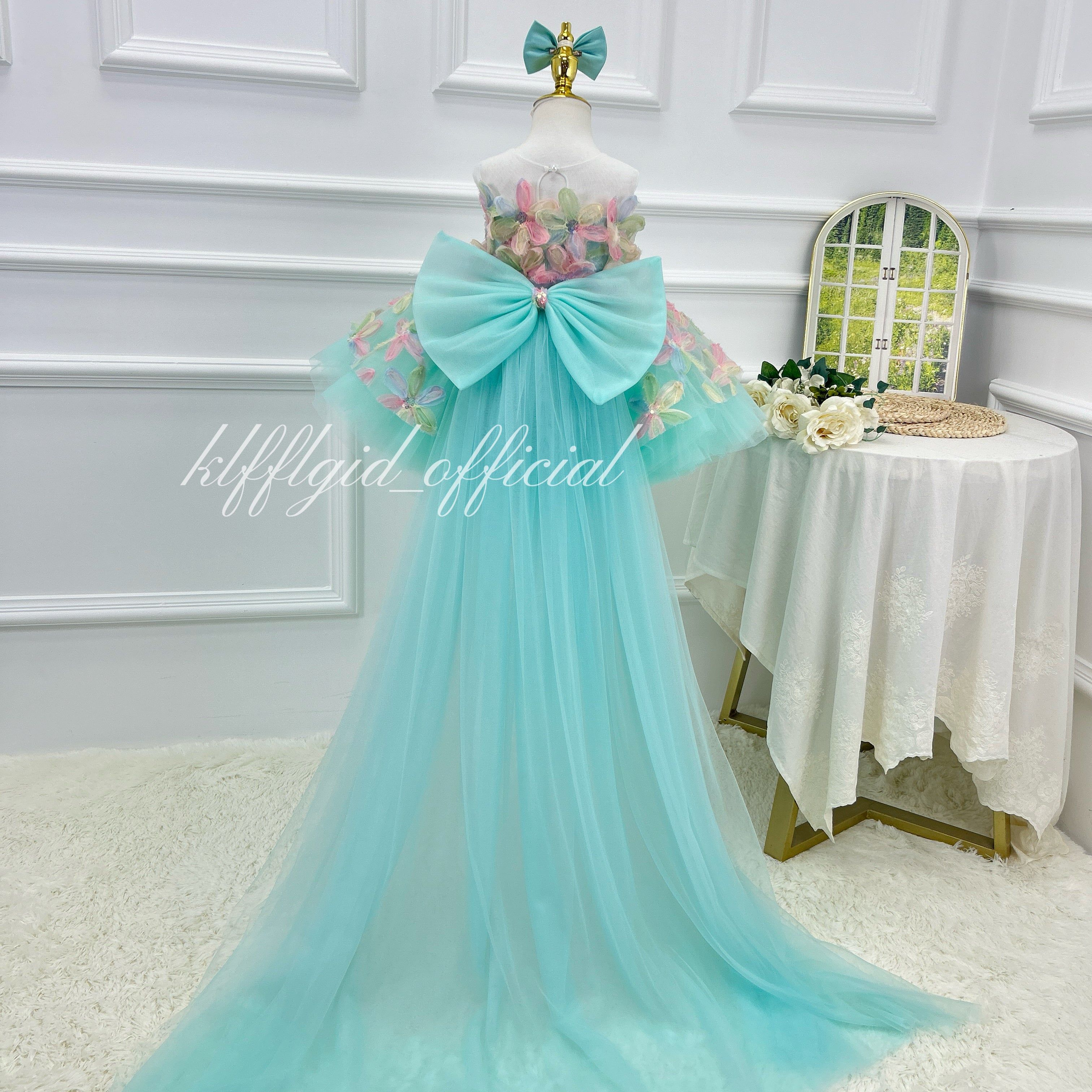 Birthday Princess Dress Girls Fairy Dress Flower Girl Dress | KLFFIGID