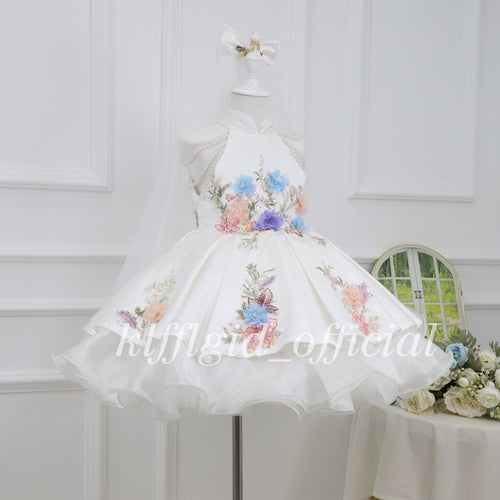 Baby Birthday Dress Elegant pageant gown Luxurious Evening Gown for Hosts｜KLFFIGID