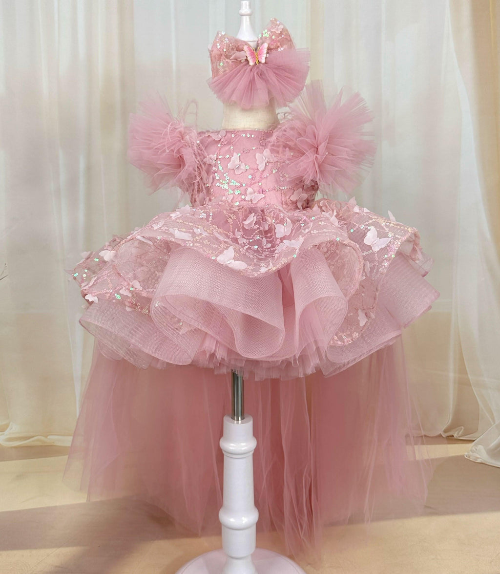 New Sleeveless Baby Birthday Butterfly Princess Dress | KLFFIGID