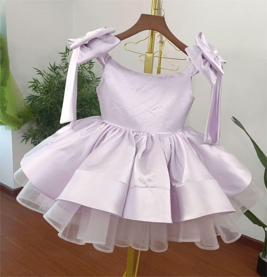 New Girls Big Bow Birthday Party Tutu Wedding Dress | KLFFIGID
