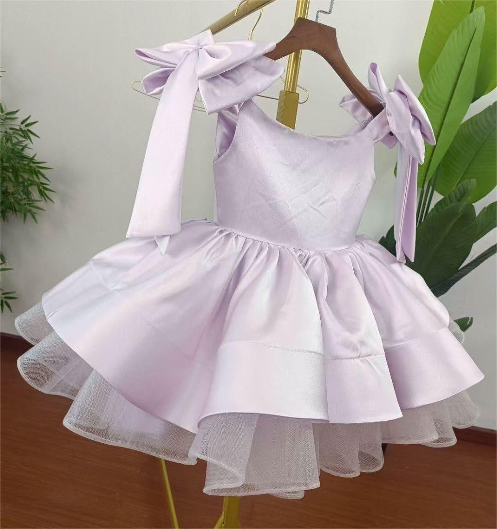 New Girls Big Bow Birthday Party Tutu Wedding Dress | KLFFIGID
