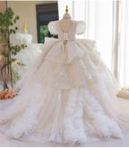 Luxurious Fairy Tale Dress Exquisite Lace Gown