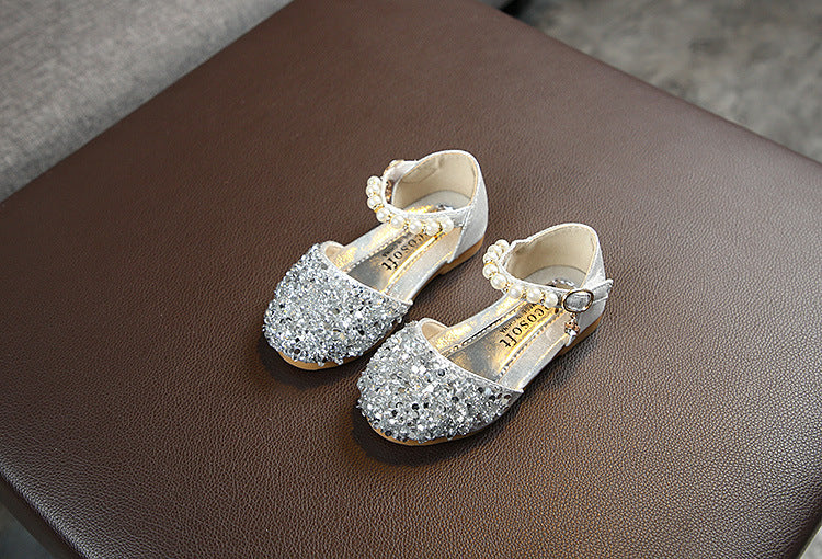 Dazzling Crystal Shoes Fairy Princess Style Designed for Little Princesses