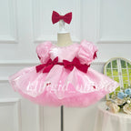 Cute birthday dress for a baby Wedding flower girl Elegant pageant gown｜KLFFIGID