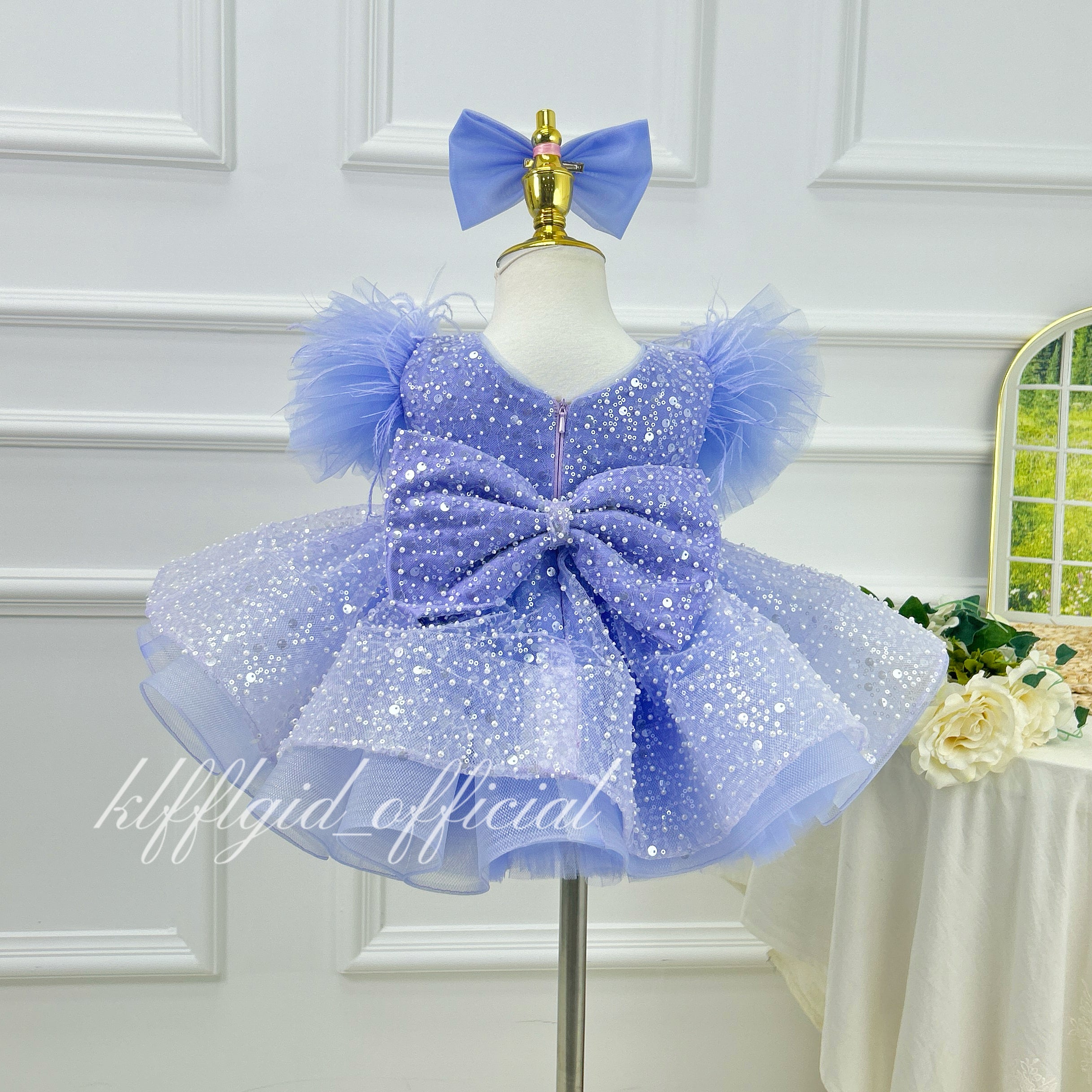 Toddlers Birthday dress Glamorous pageant gowns for girls  | KLFFLGID