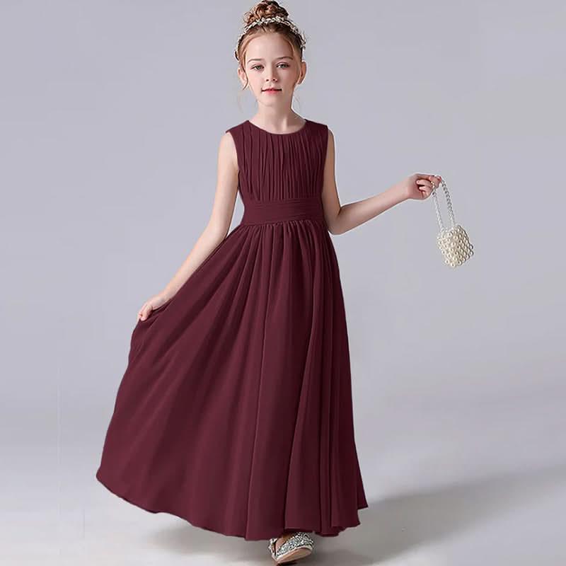 Elegant Childhood Dreamy Dress A Fairy-like Princess Dress Minimal Pleated Design Fresh and Elegant