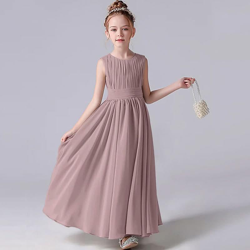 Elegant Childhood Dreamy Dress A Fairy-like Princess Dress Minimal Pleated Design Fresh and Elegant