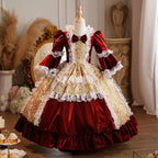 Similar bow elegant children's lolita dress Christmas dress, baby dress, children's prom girl evening dress