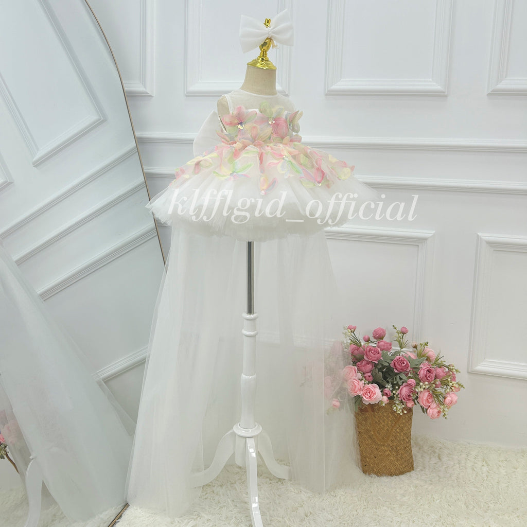 Birthday Princess Dress Girls Fairy Dress Flower Girl Dress | KLFFIGID