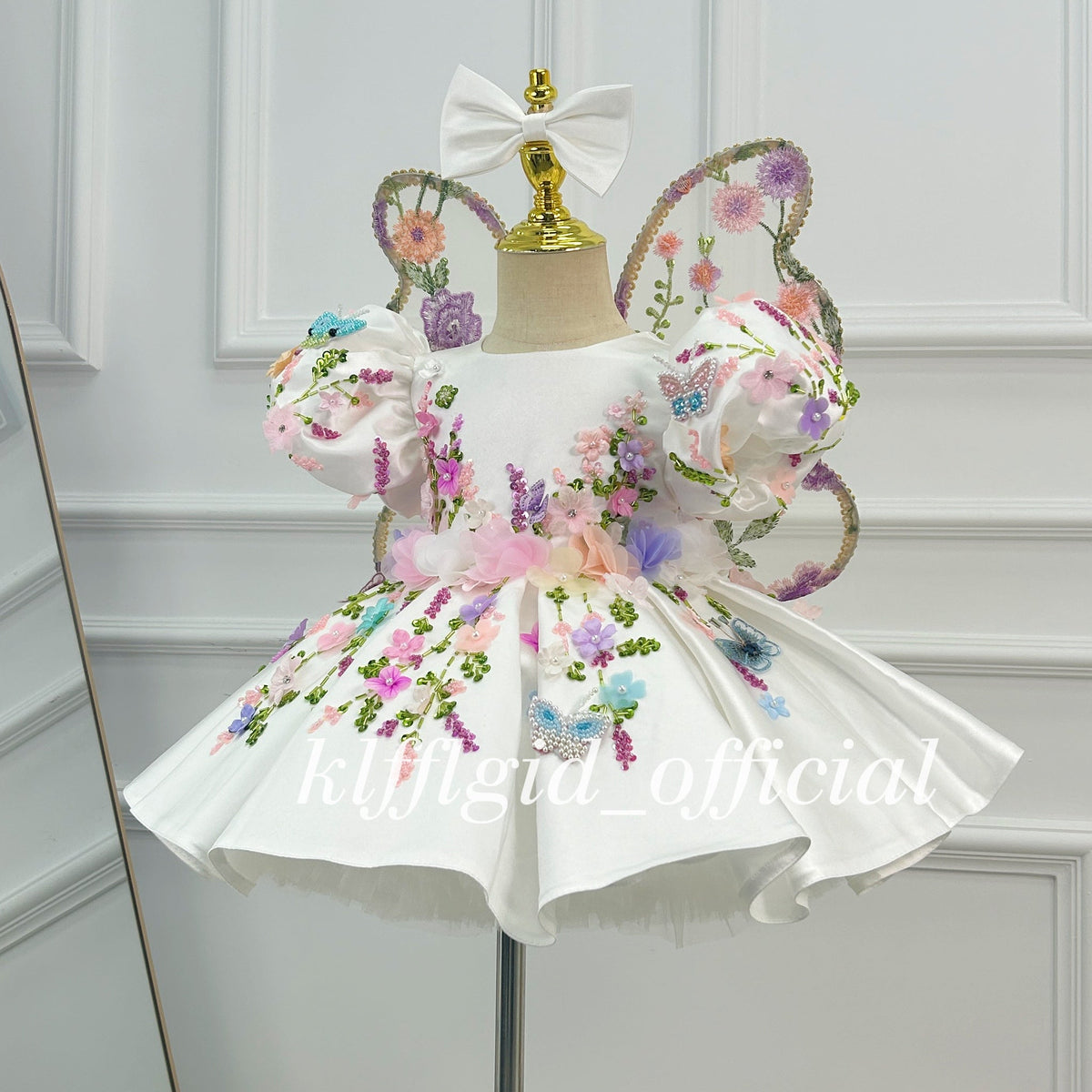 Birthday Dress for Baby Girls Luxurious pageant gown Girls Sparkly Ball Gown｜KLFFIGID