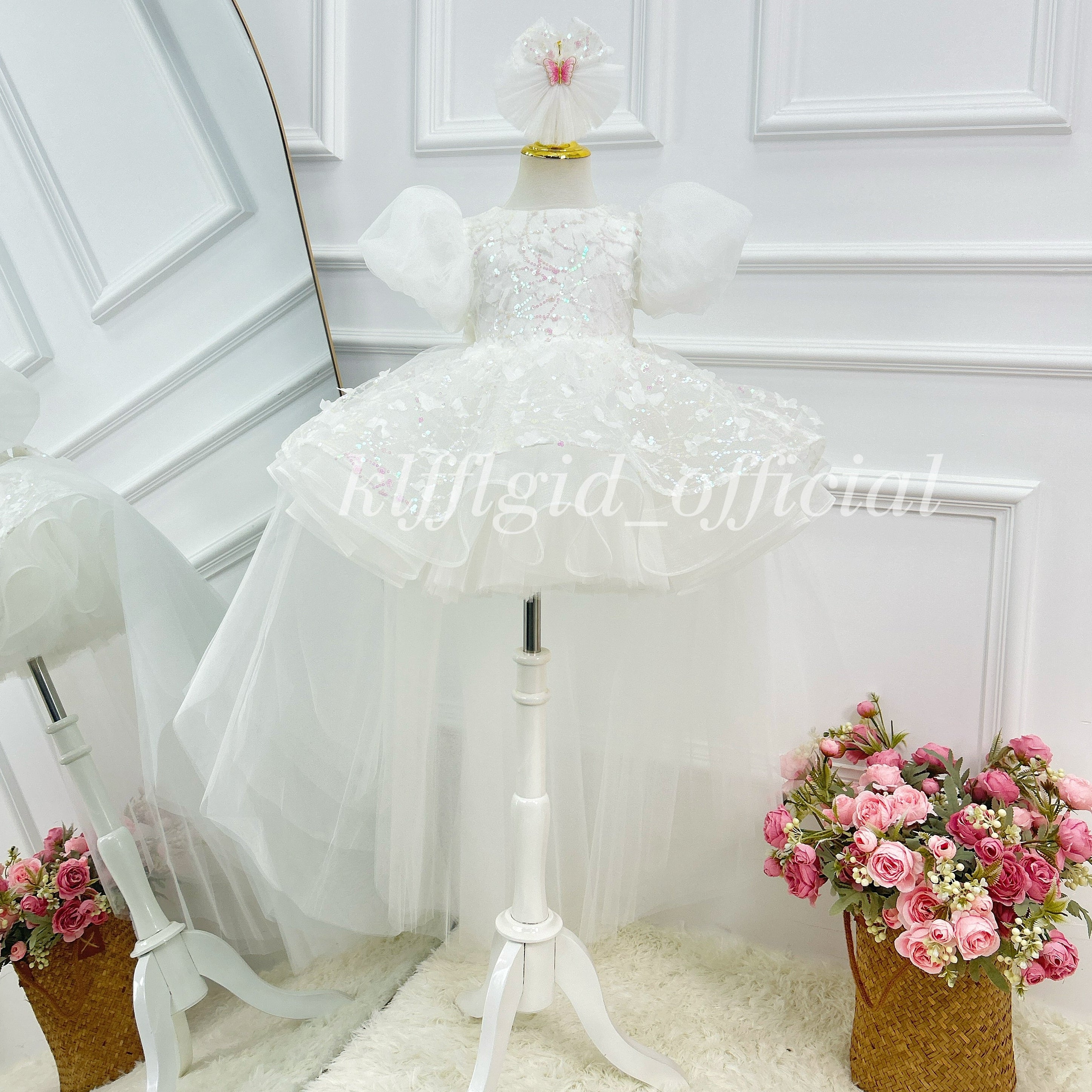 Baby 1st Birthday Dress & Flower Girl Gown for Wedding | KLFFIGID