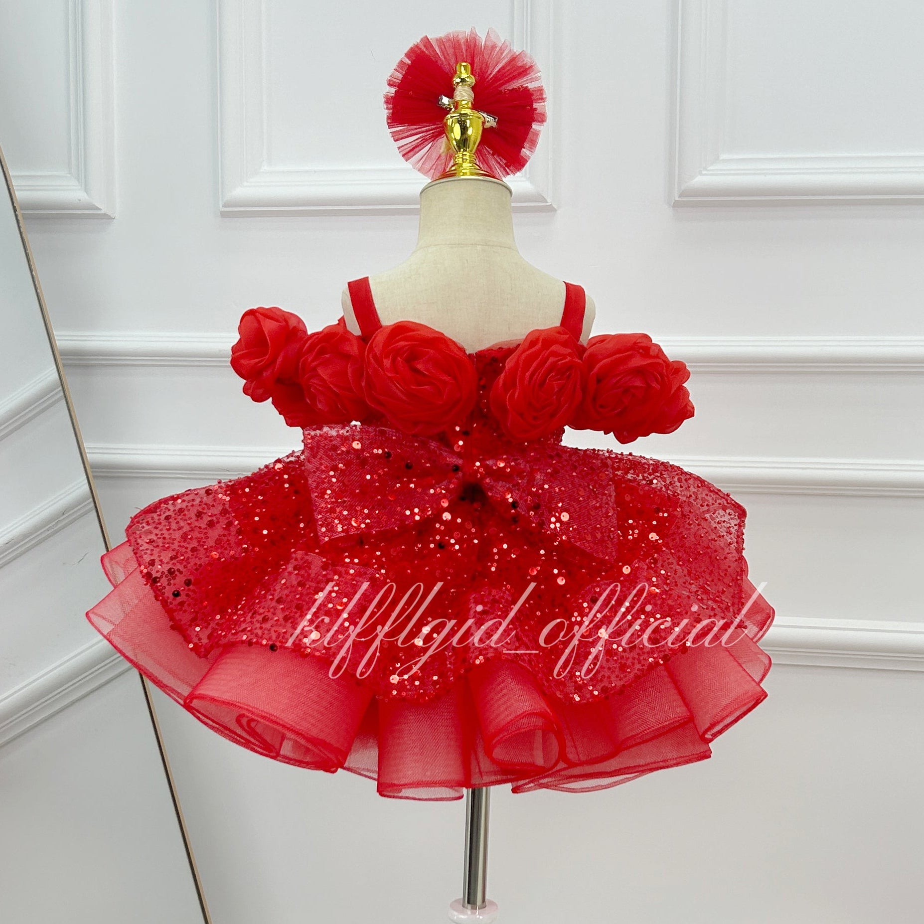Girls' Wedding Dress Toddler Party Dress Luxury Couture | KLFFIGID