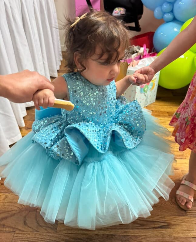 Elegant Sequin Baby Girl Birthday & Flower Girl Dress | KLIFFIGID