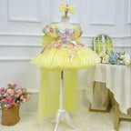 3D Floral Fairy Princess & Flower Girl Pageant Dress | KLFFLGID
