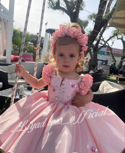 Girls Elegant Floral Fairy Colorful Princess Dress | KLFFIGID