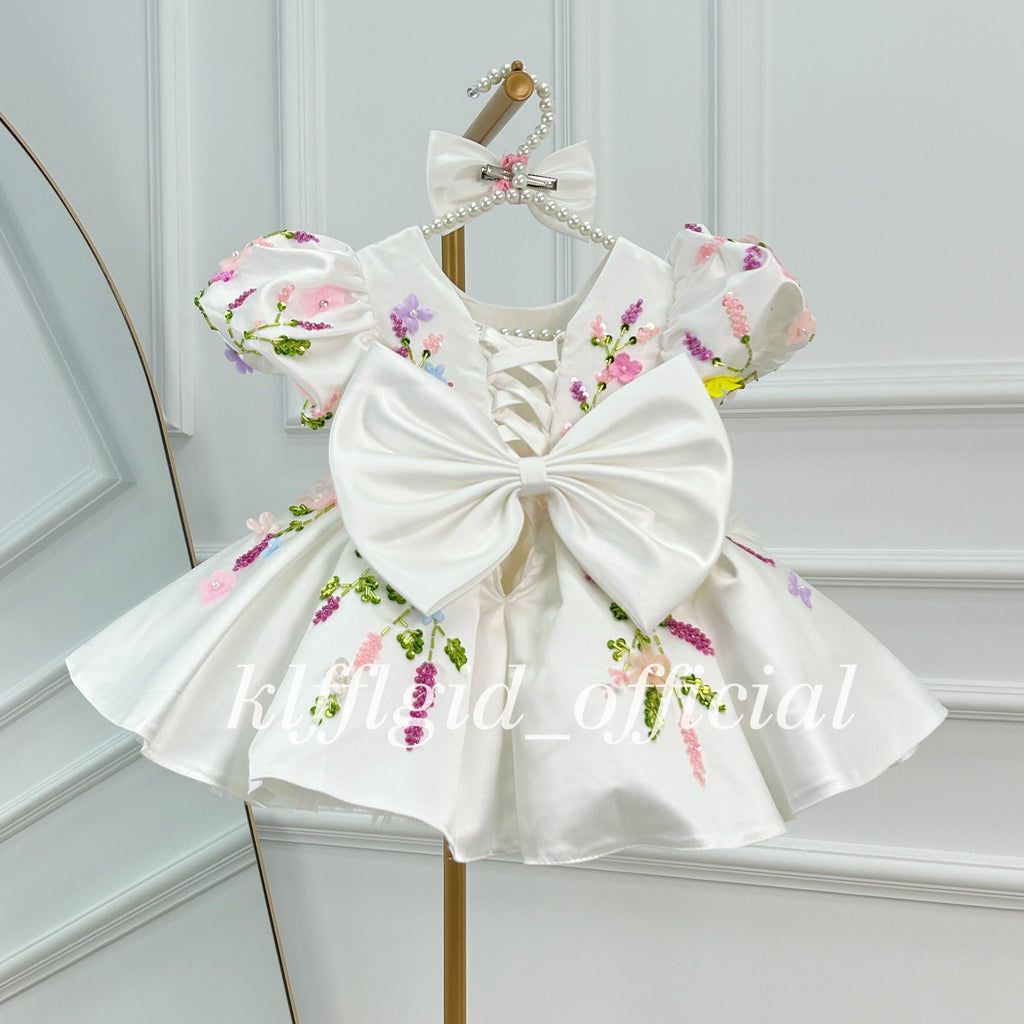 Birthday Dress for Baby Girls Luxurious pageant gown Girls Sparkly Ball Gown｜KLFFIGID