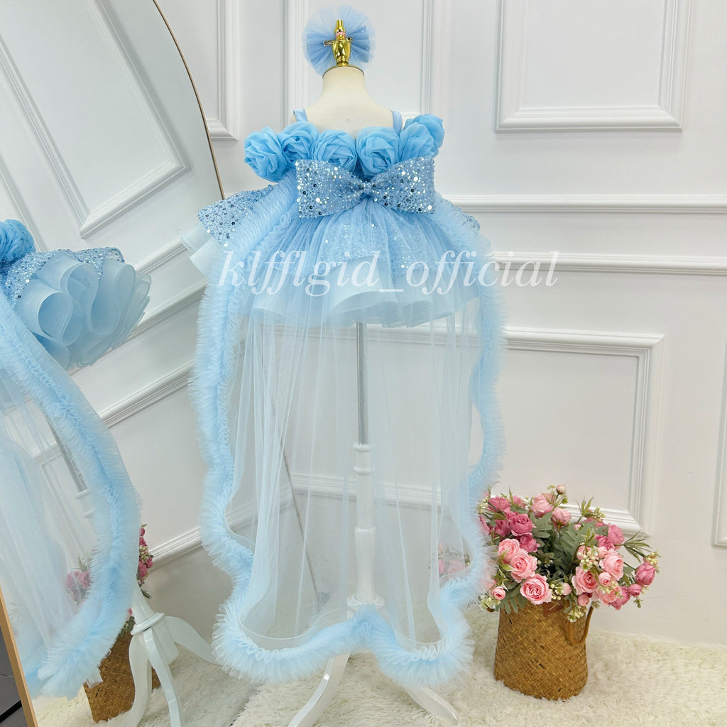 Baby's Birthday Dress Gorgeous Flower Girl Dress Toddler party dress for girls｜KLFFIGID