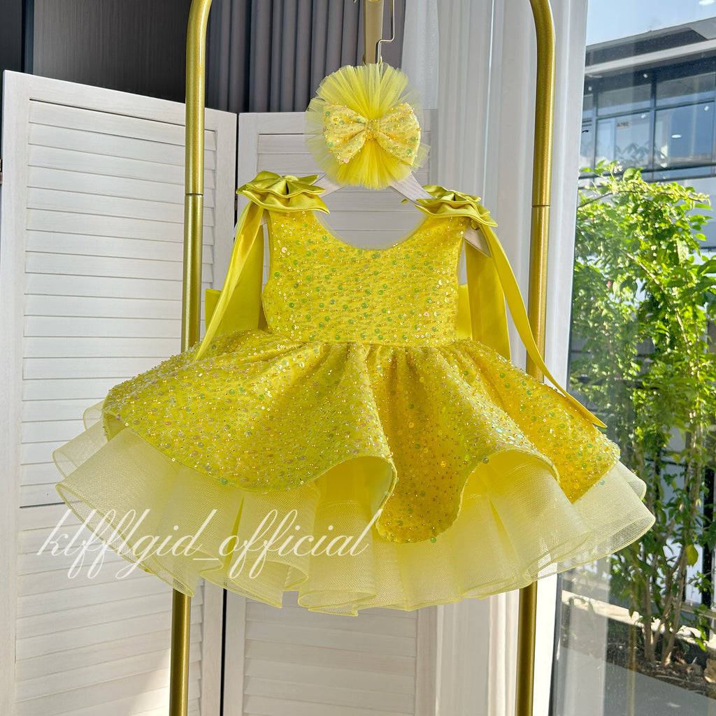 Luxury Girls Couture Flower Girl Wedding Dress | KLFFIGID