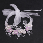 Princess Style Floral Bracelet Elegant Pearl Bracelet Glimmering Floral Bracelet