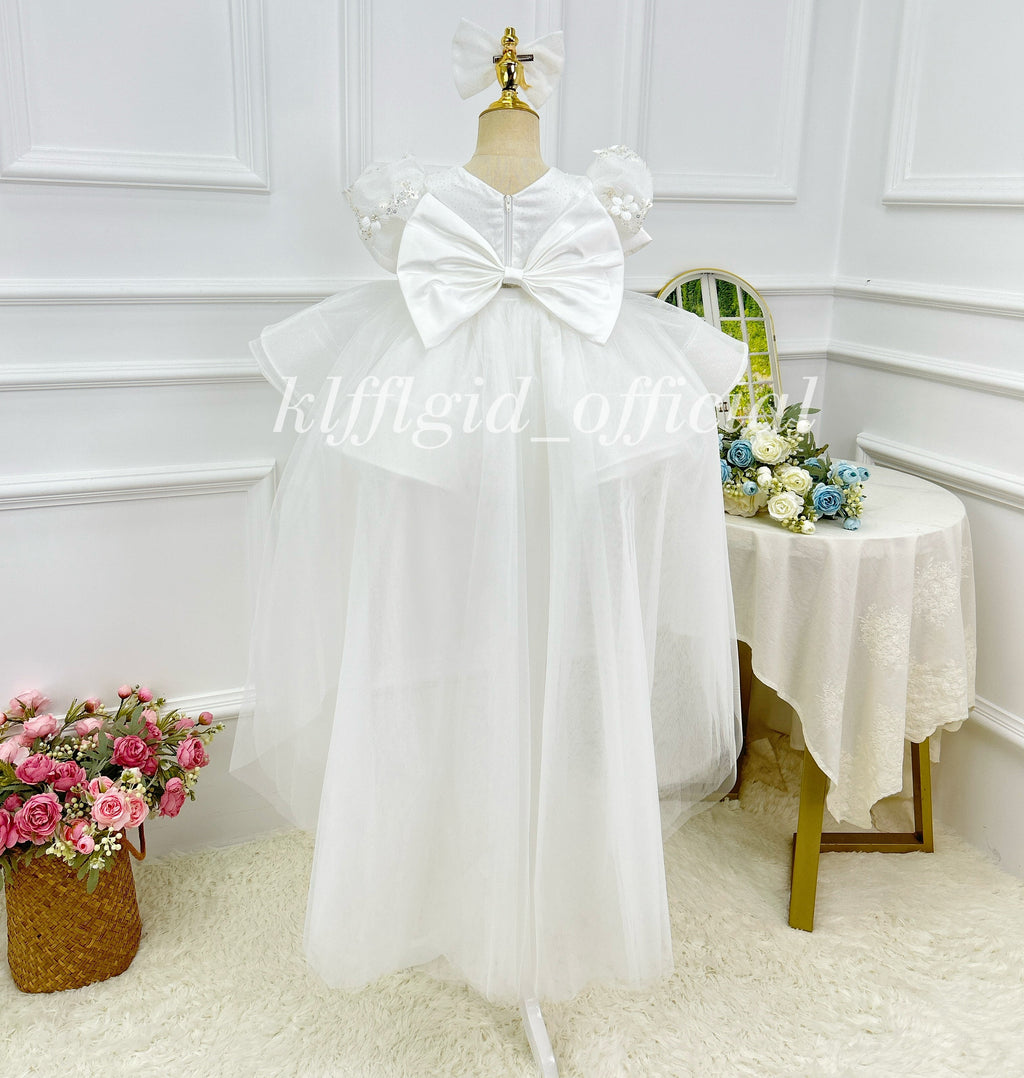 Baby Birthday Dress Gorgeous Flower Girl Dress Party Frock | KLFFIGID