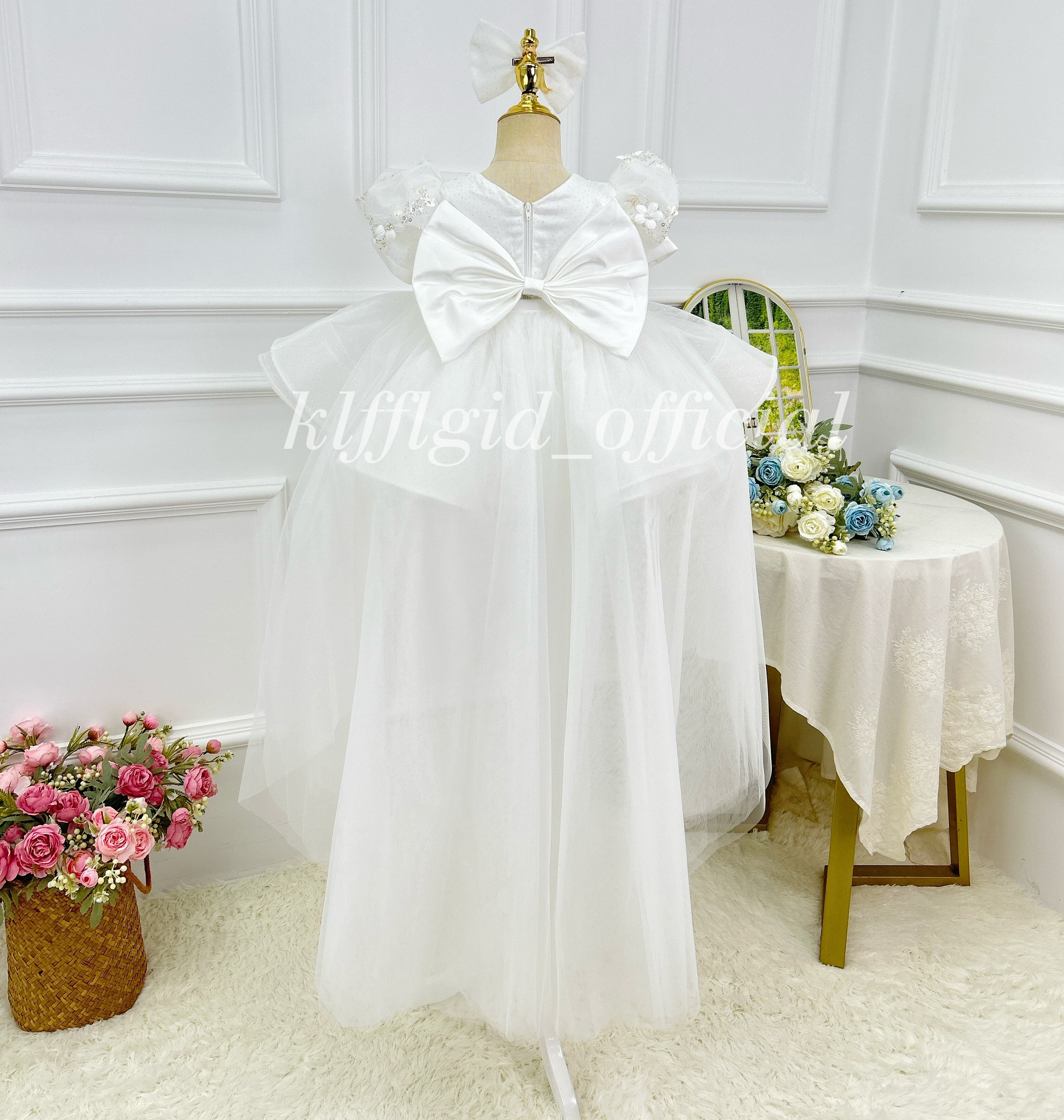 Baby Birthday Dress Gorgeous Flower Girl Dress Party Frock | KLFFIGID
