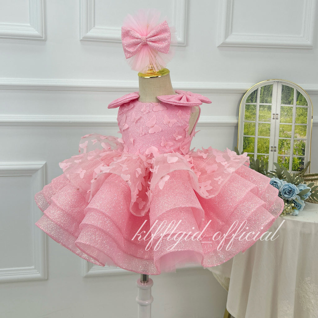 Sparkly Baby Girl Princess Dress for 1st Birthday & Photoshoots | KLFFIGID