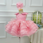 Sparkly Baby Girl Princess Dress for 1st Birthday & Photoshoots | KLFFIGID