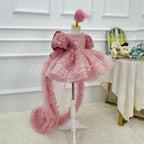 Baby First Birthday Gorgeous Flower Girl Party Dress | KLFFIGID