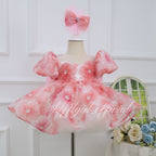 Baby Birthday Dress Flower Girl Dress Luxury Girls Couture | KLFFIGID