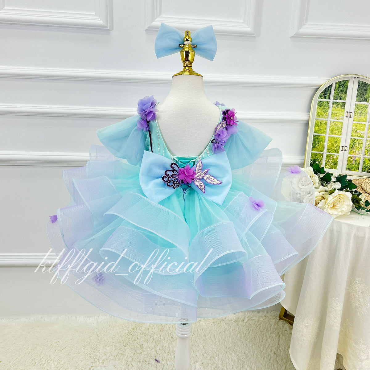 Elegant Sequin Baby Girl Birthday & Flower Girl Dress | KLIFFIGID