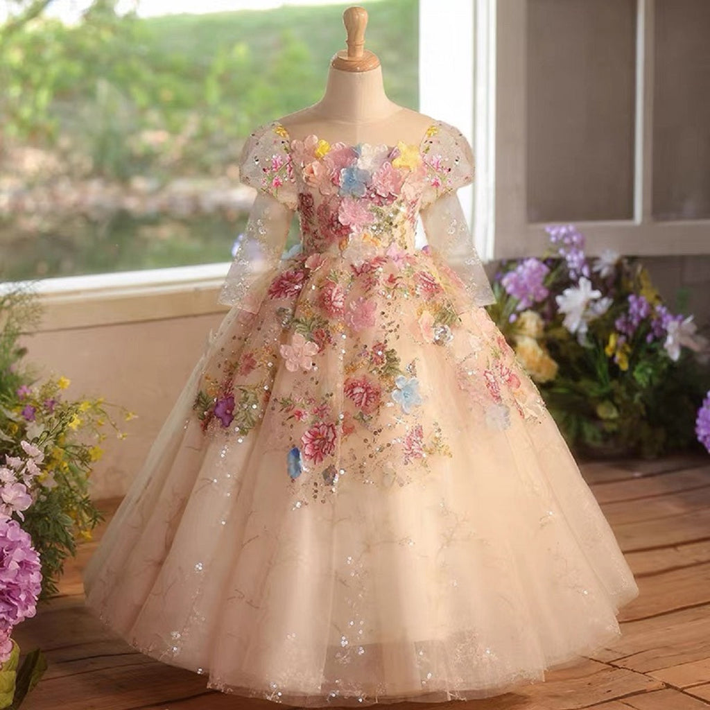 Floral dresses, wedding dresses, birthday party dresses, baby dresses, princess dresses for girlsess